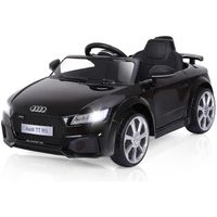 COSTWAY Audi TT RS Voiture Electrique pour Enfants 12V Max. 5 Km/h,2 Moteurs,2 Porte - Télécommande 2.4G, MP3, Lumières LED Noir