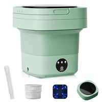 Mini Machine à Laver Pliante - JINZDASU - 6.5L - Vert - Pour Sous-vêtements et Petits Articles