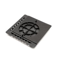 Plaque à dalle (incompatible avec les plots Cleman) - 206 x 206 mm - Noir - JOUPLAST - Carton de 10 pièces
