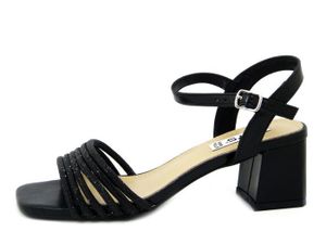 Chaussure noire femme pied large sandales talon Cdiscount
