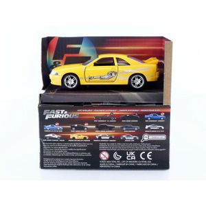 JADA TOYS – Miniature Toyota Supra 1/32 – Fast And Furious 9 – 2020 – Orange Et Noir – Métal – Collection