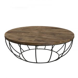 Table Basse Metal Noir Ronde Achat Vente Pas Cher
