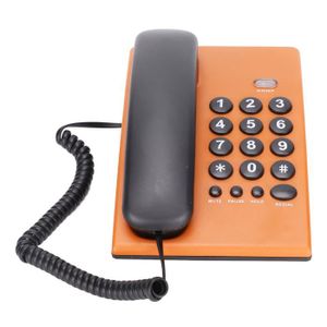Téléphone fixe Ligne fixe filaire KX‑T504 Téléphone filaire multi