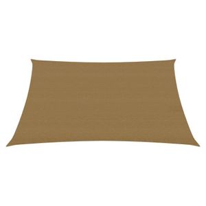VOILE D'OMBRAGE Voile d'ombrage 160 g/m² Taupe 3/4x3 m PEHD-DIO755
