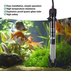 CHAUFFAGE FYDUN tige chauffante pour aquarium Réservoir de poisson en verre Submersible 100W, chauffe-eau animalerie chauffage Prise UE 220V