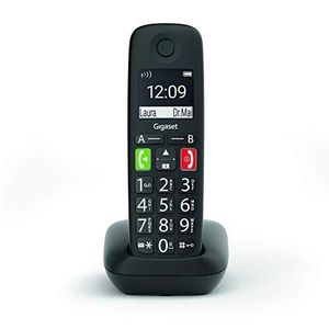 Téléphone fixe GIGASET E290 GROS BOUTONTÉLÉPHONE SANS FIL - NOIR 