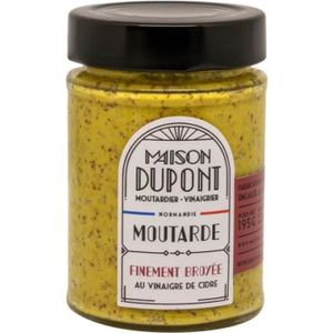 KETCHUP MOUTARDE Moutarde avec grain très fin au vinaigre de cidre - Pot de 195g - Maison Dupont - Made in Calvados