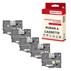 3X MarkField Ruban Compatible pour Brother P-Touch Étiqueteuse TZ TZe