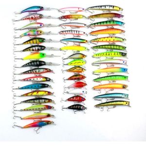 LEURRE DE PÊCHE SERDA-RUN® Couleur aléatoire 43 Pcs Bionic Bait Fishing Tackle Mouche de pêche artificiels Appâts Set