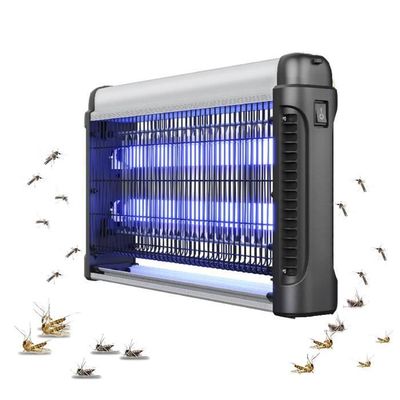 Destructeur D'Insectes Électrique 2x10W - Lampe Anti-Moustiques Avec Tiroir Collecteur