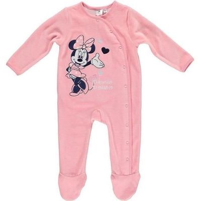 PYJAMA VELOURS POUR BEBE DISNEY MINNIE Rose Cdiscount Pr t