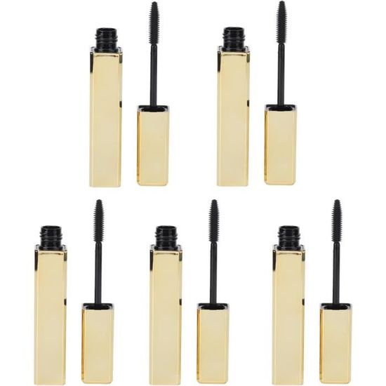 Mascaras Tube Mascara Vide Mode D or 5 Pièces Bouteille Crème Cils