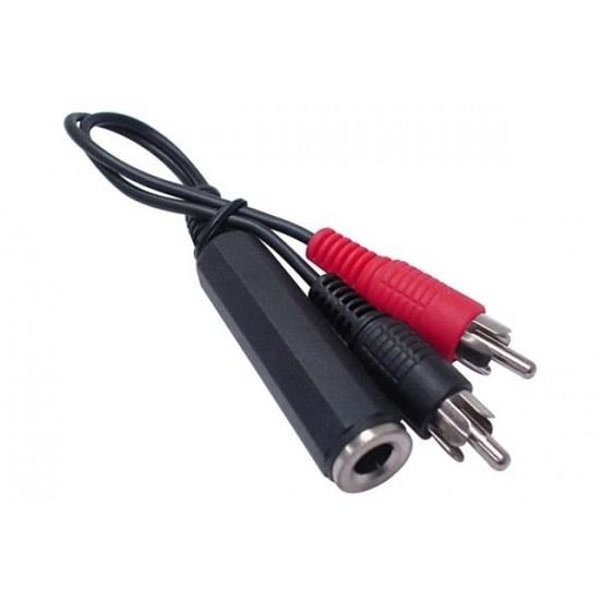 Cabling - CABLING® Câble prise stéréo 6,35 mm vers prise jack stéréo 3,5 mm  adaptateur - Convertisseur Audio et Vidéo - Rue du Commerce