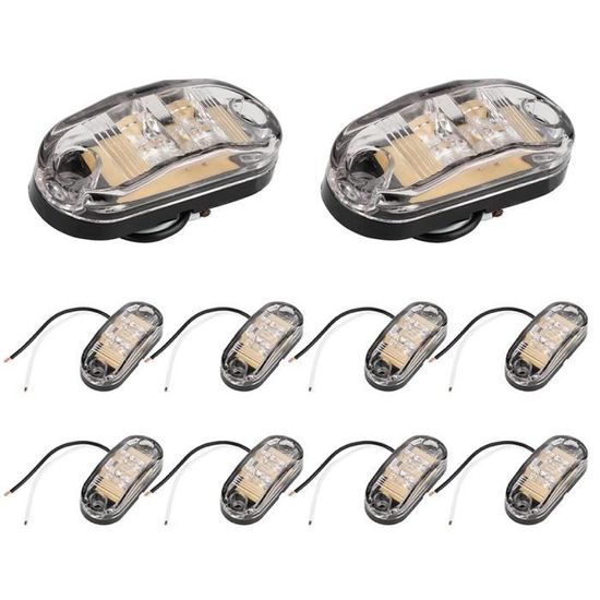 Lot De 2 Lampes LED E10 Blanc 12V 8000K - Haute Luminosité - Pour Auto/moto - Neuf