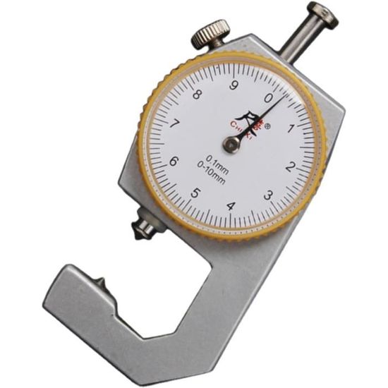 Jauge D'épaisseur à Cadran 0-20mm - Précision, Tête Pointue Ou Plate - Pour Métal, Papier, Cuir - Outil De Mesure Fiable