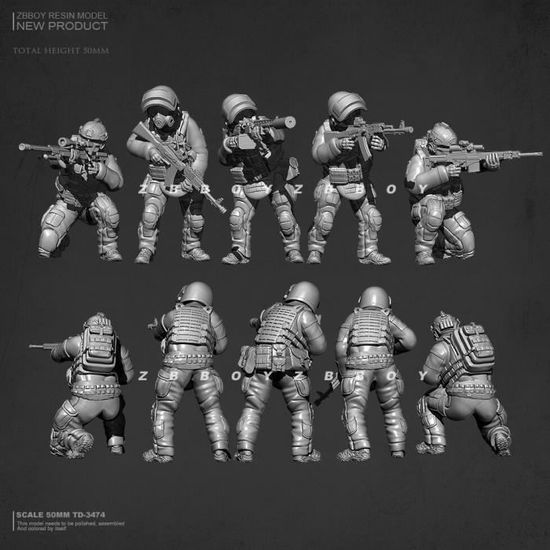 1/35 Kit de figurines en résine de soldat allemand de la seconde guerre mondiale Kit de résine miniature //8L7-6 (non assemblé et non peint) (2 personnes