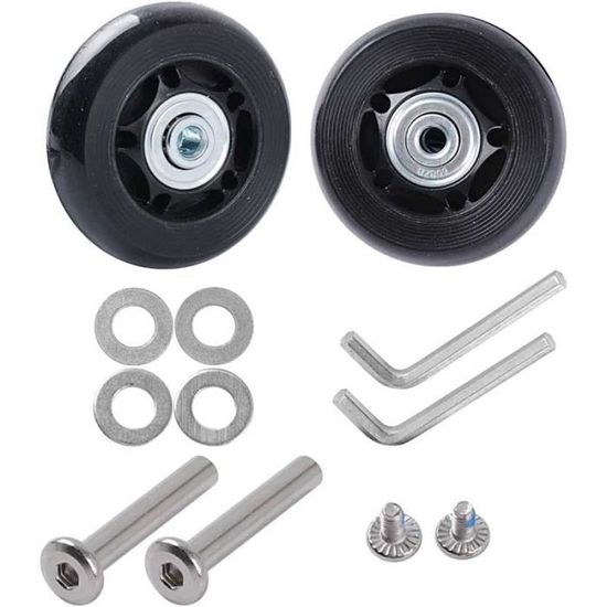 Roues De Rechange Pour Valise - Paire De Roues Universelles - Modèle D019 (8.4 Cm Hauteur, 7 Cm Diamètre) - 2