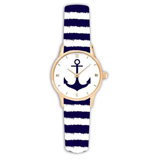 Montre cr ateur Marini re marine blanc ancre marine 3.8 cm