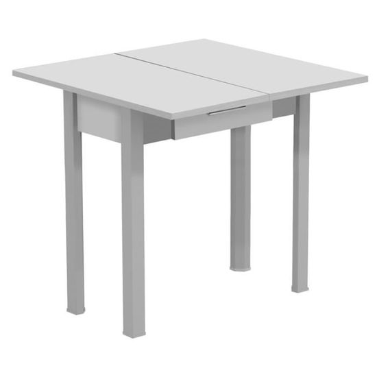 Table Cuisine Blanche Gris Argent 800 400 X 800 X 754 Mm Achat