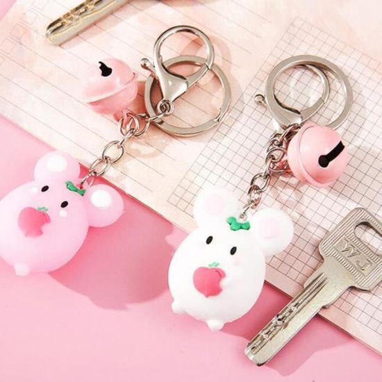 8 pièces porte-clés drôle rat sac suspendu pendentif voiture pour clé ...