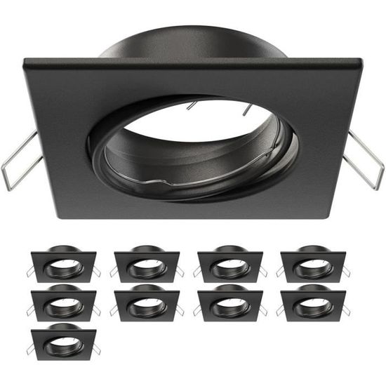 Anneau D'Encastrement Au Plafond , Rond, Blanc Brillant Incl. Douille