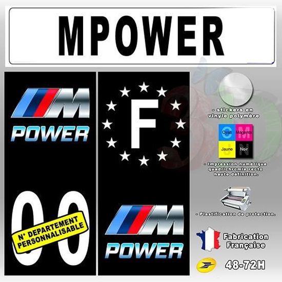 Lot De 4 Autocollants Style Auto - Edition Noire, Stickers Pare-brise, Marque Safirmes, F+ 976