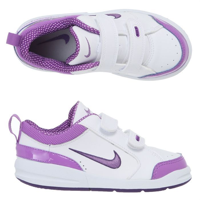 NIKE Baskets Pico III Bébé/Enfant Blanc et violet - Cdiscount Chaussures