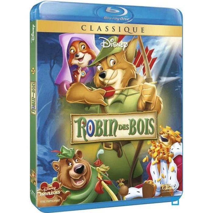 Disney Classiques Blu Ray Robin Des Bois En Blu Ray Dessin Anime