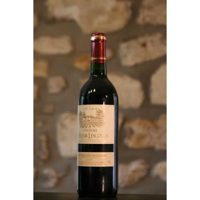 Vin rouge, Château la fleur Lescours 2000 Rouge