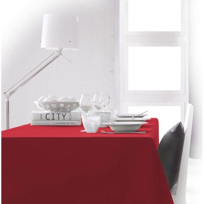 TODAY Nappe rectangulaire 150x250 cm - Rouge pomme d'amour