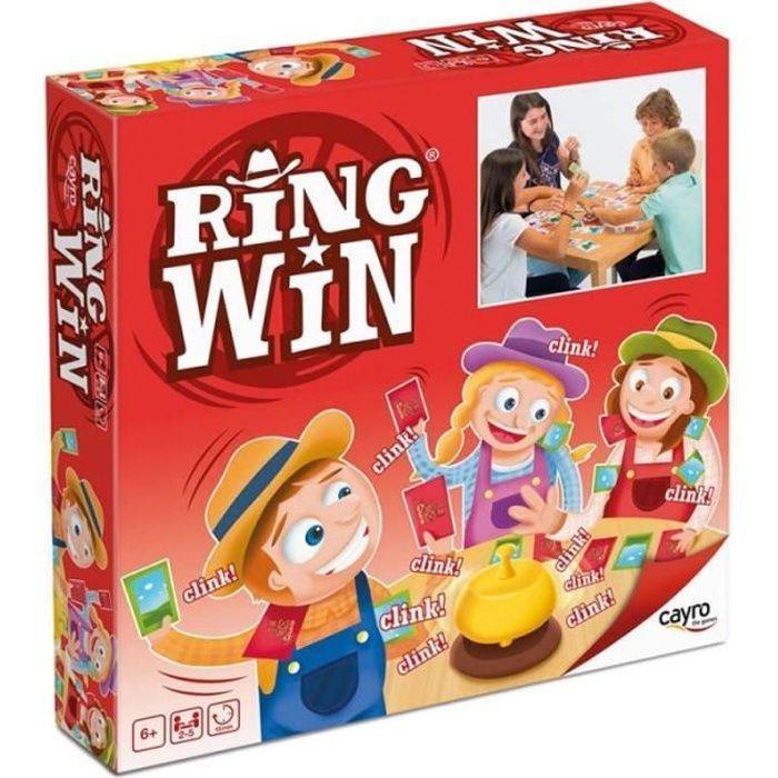 Ring Win Jeu de société pour Enfant dès 6 Ans Action et Rapidité Très Drôle !