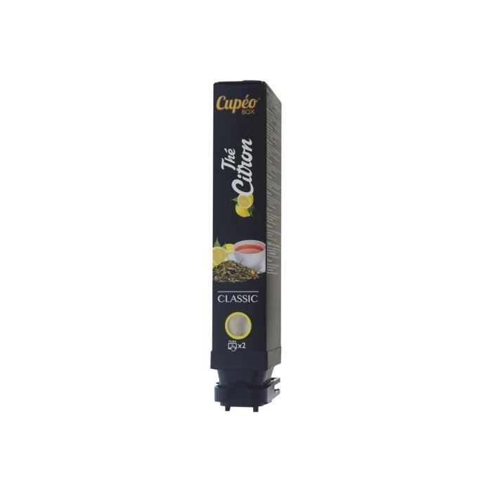 JEDE CUPEO BOX Classic The Citron Thé (cartouche) noir 500 g citron