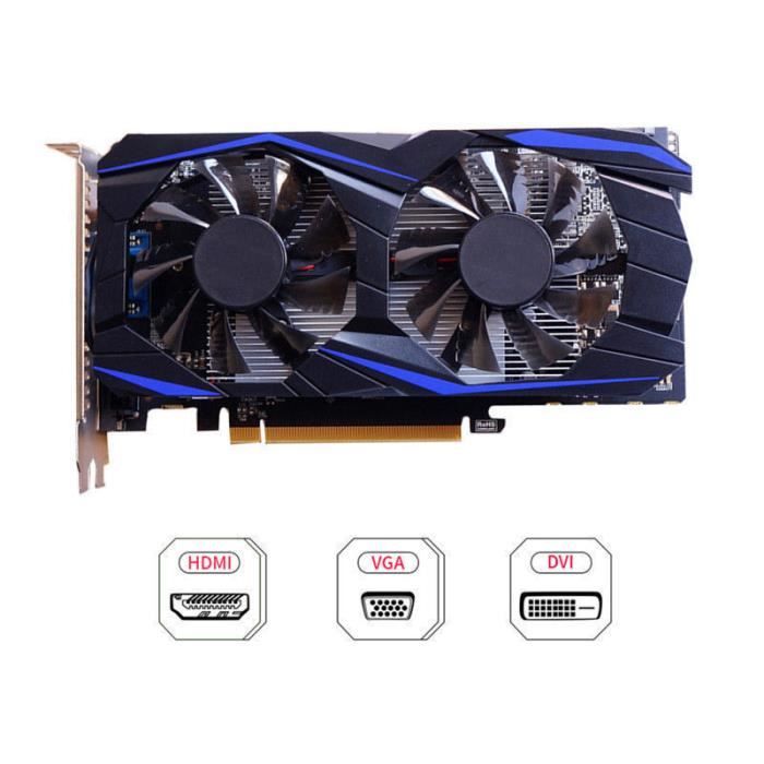 Carte graphique pour ordinateur de bureau GTX960 4G DDR5 128bit HDMI DVI VGA Sortie Carte vidéo de jeu DirectX 12 GTX960 4G