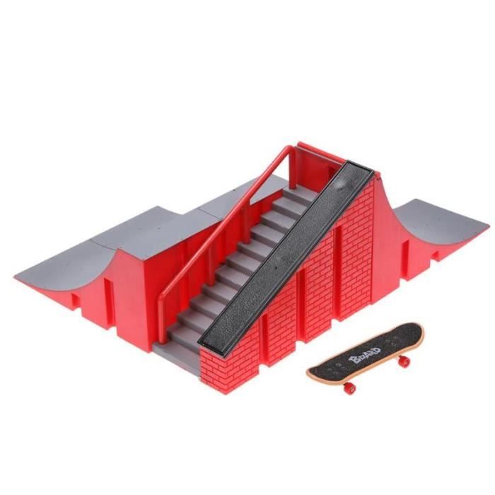 Jeu d'entraînement doigt planche à roulettes avec rampe piste jouet ensemble pour enfants Kate parc touche Mini Skat WL4628