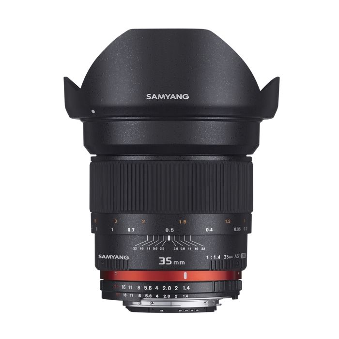 TÉLÉOBJECTIF SAMYANG 35 MM F1,4 MONTURE CANON AE