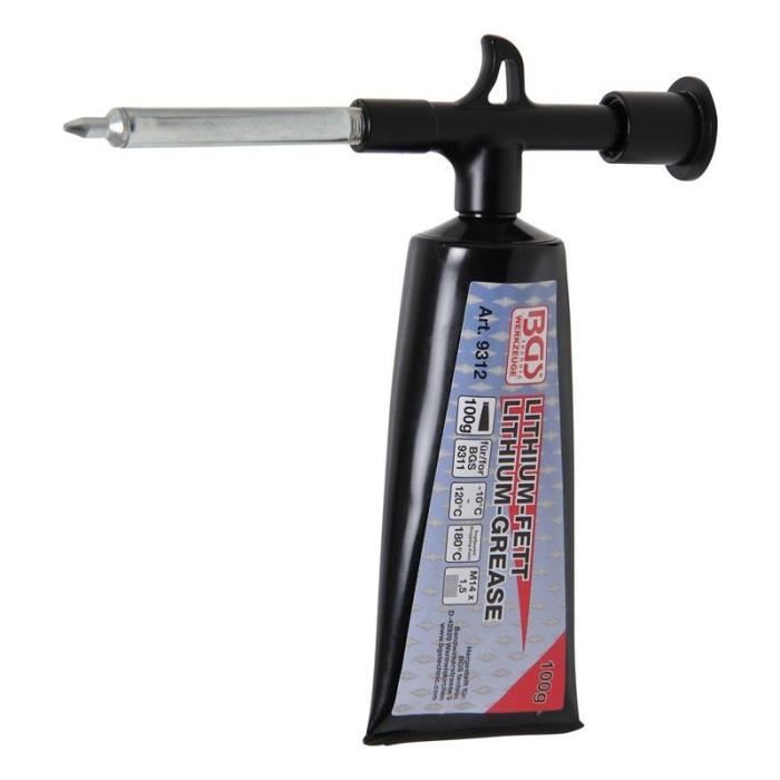 Mini-pompe à graisse avec graisse lithium 100 g (1 tube)