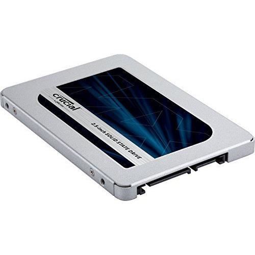 Crucial SSD interne MX500 (500Go, 3D NAND, SATA, 2,5 pouces) - CT500MX500SSD1