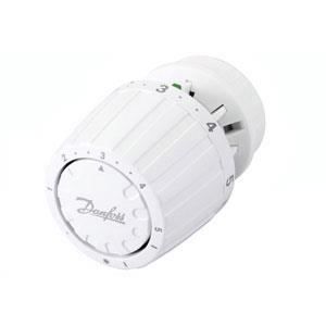 Tête thermostatique RA 2990 et RA 2992 pour corps de vanne, technologie gaz, montage rapide par simple encliquetage.