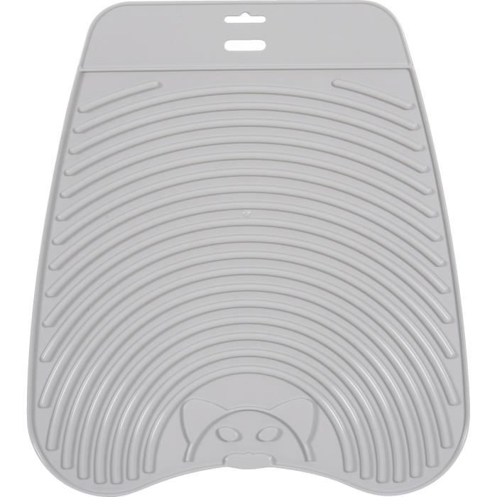 ZOLUX Tapis hygiénique pour maison de toilette, bac à litière - Gris - Pour chat