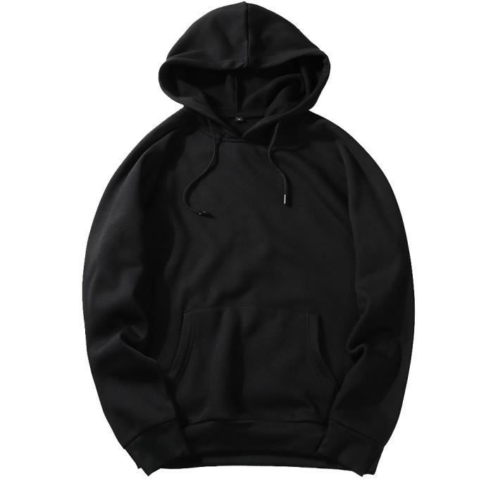 Sweat à capuche homme mode sport unie chaud manches longues SIMPLE FLAVOR