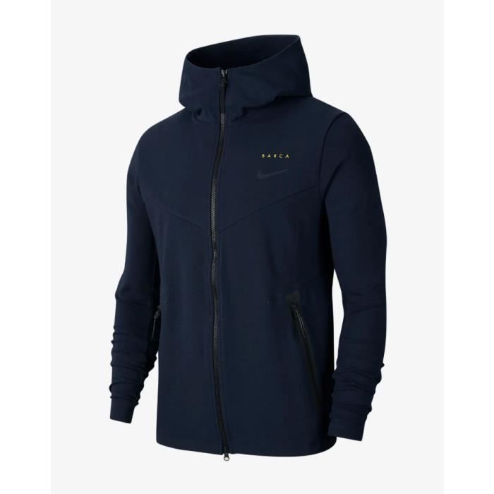 VESTE NEWS FC BARCELONE TECH FLEECE TOP BLEU 2020