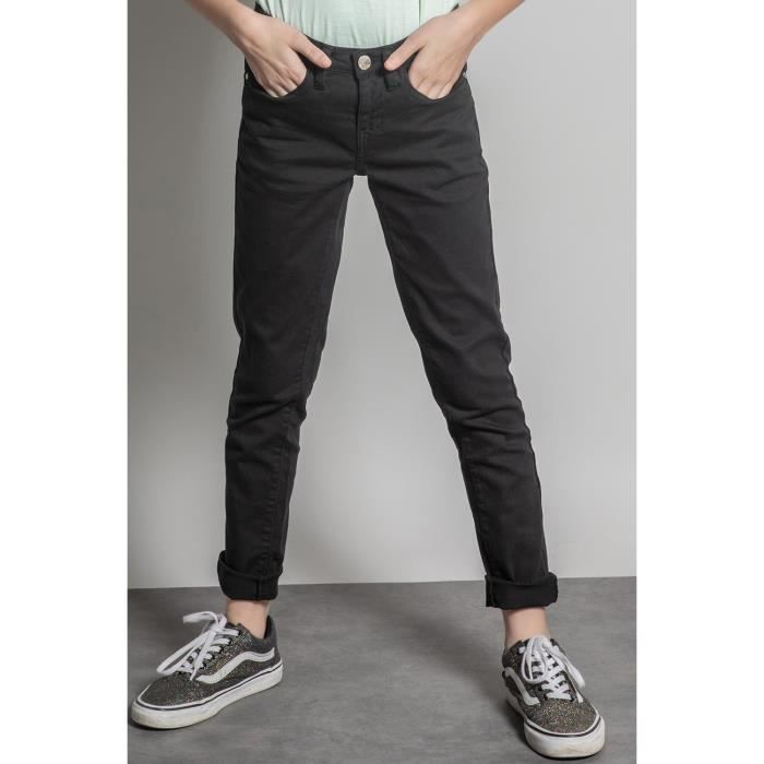 DEELUXE Pantalon slim 5 poches PIME Black