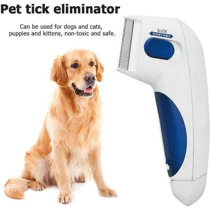 Brosse Chien et Chat Nettoyeur anti puces peigne de chien chat Brosse Peigne de Toilettage Rétractable Chien Peigne à Cheveux