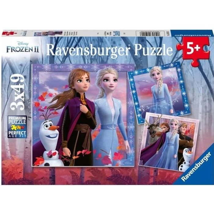 Puzzles 3x49 p - Le voyage commence / Disney La Reine des Neiges 2