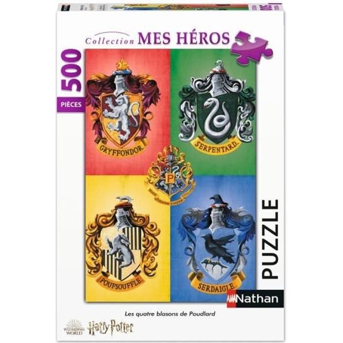 Puzzle N 500 p - Les quatre blasons de Poudlard / Harry Potter
