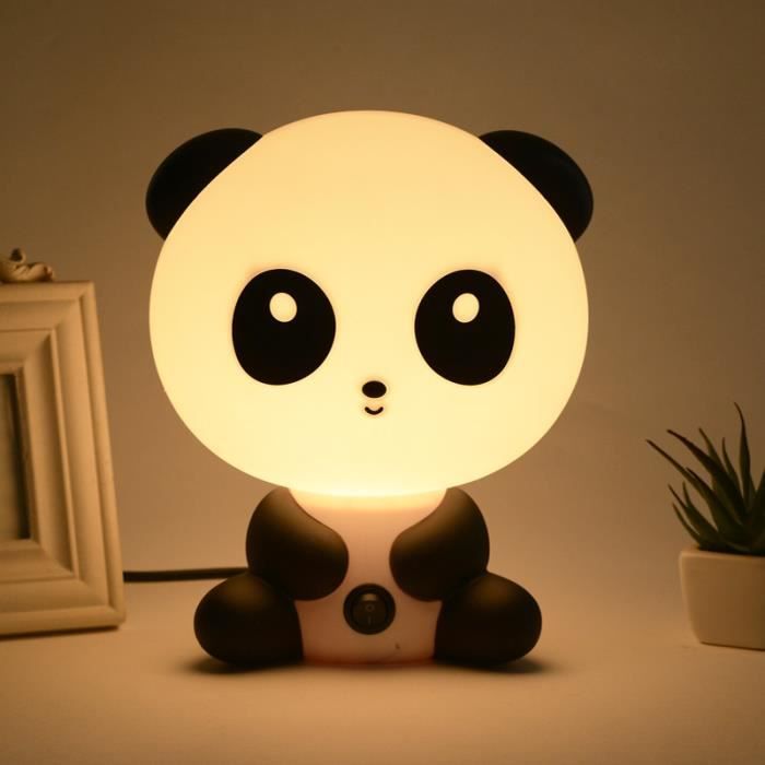Animé Panda lampe nuit lumière sommeil enfants lit lampe Nuit sommeil lampe meilleur pour les cadeaux EU Plug