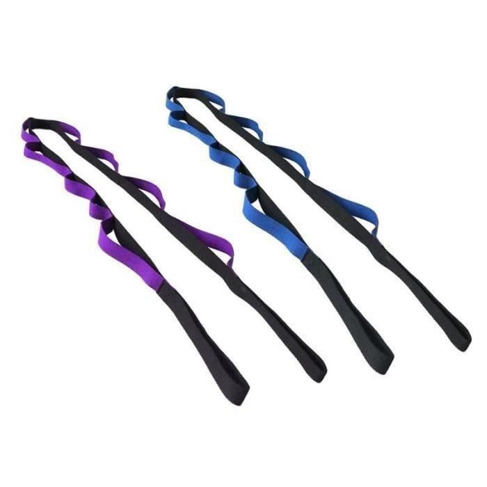 2M - 6,6 Pi Yoga Sangle Extensible Aerial Yoga Anti-Gravité Corde avec Poignée Boucles Fitness Exercise Gym Corde Taille Jambe