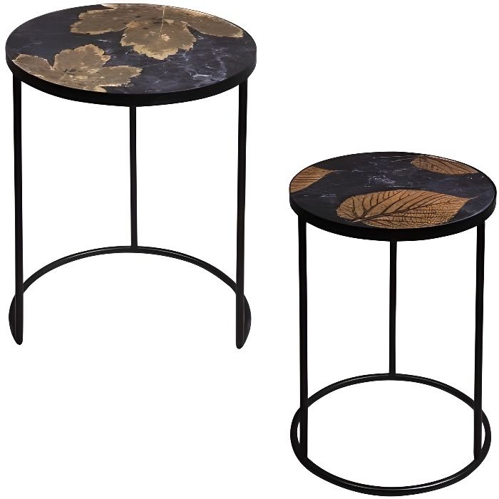 Set de 2 sellettes folia hautes - Table Passion Décoré