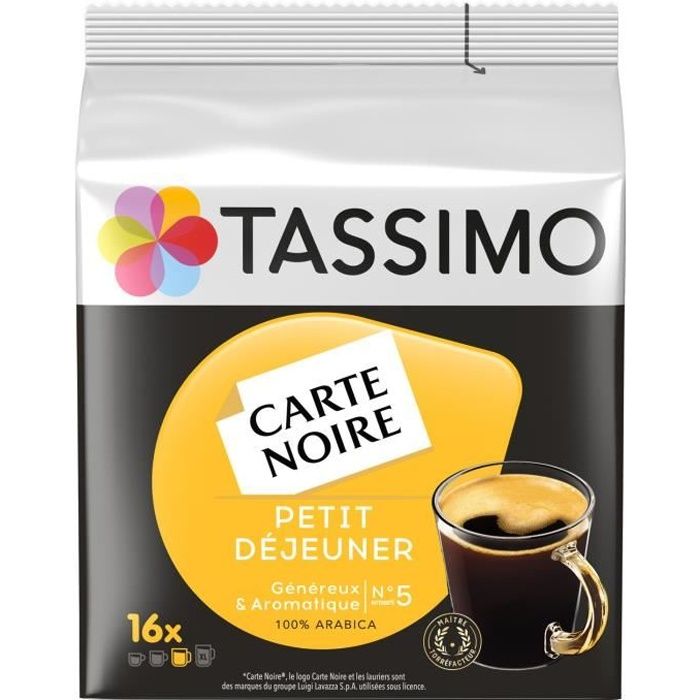 TASSIMO petit déjeuner carte noire n°5 Café dosettes - 16