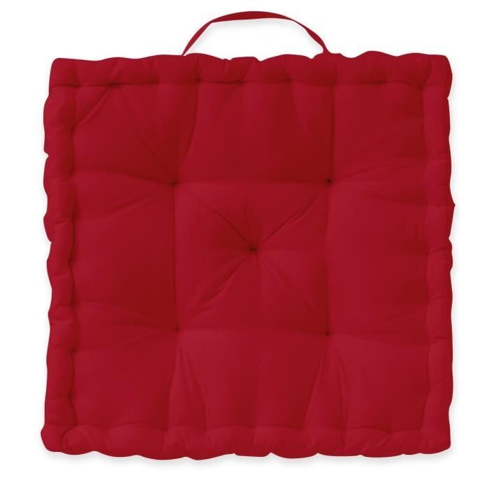 TODAY Coussin de sol 100% coton - 40 x 40 cm - Pomme d'amour